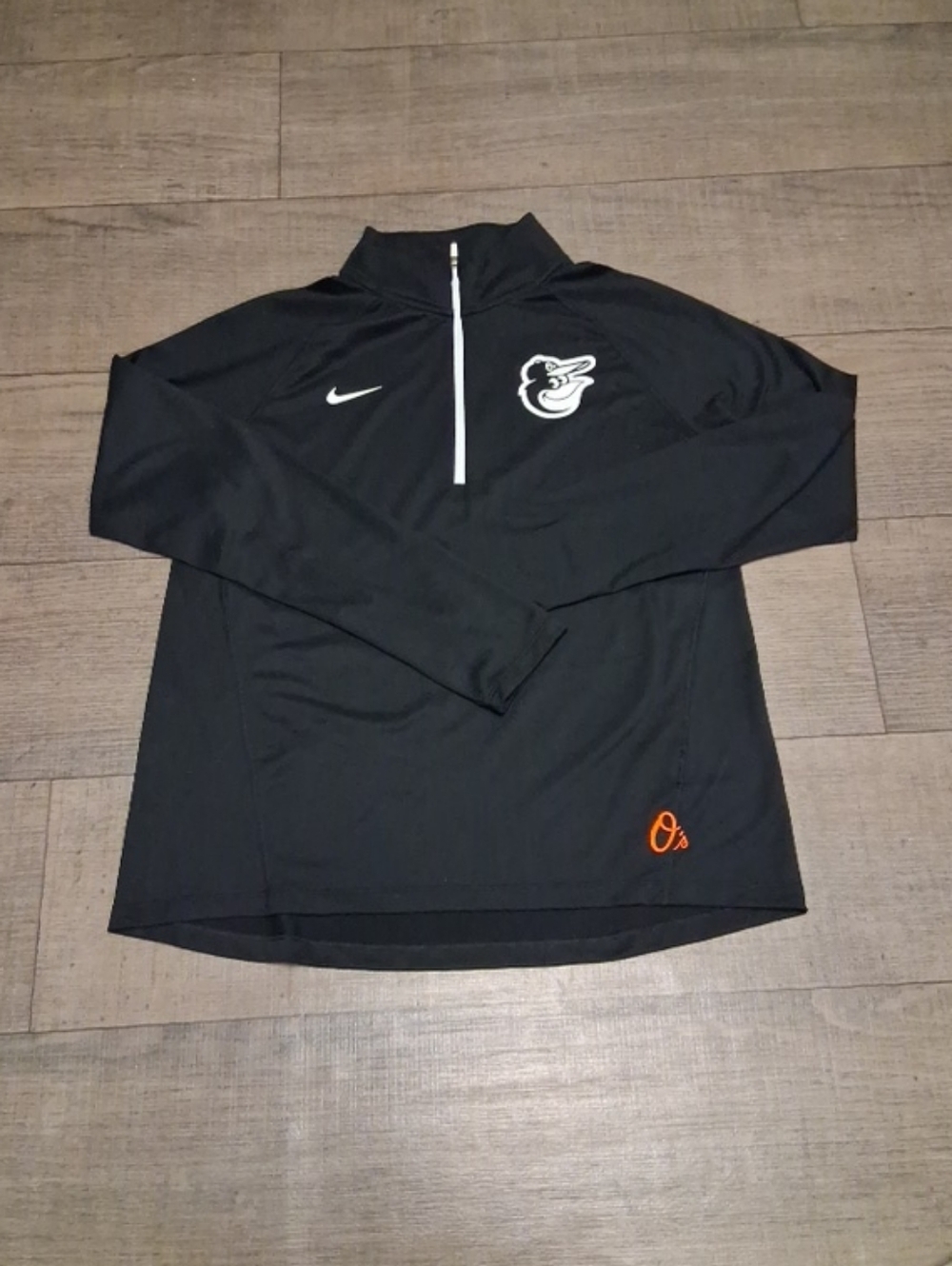 Nike Baltimore Orioles Black 1/4 Zip Pullover